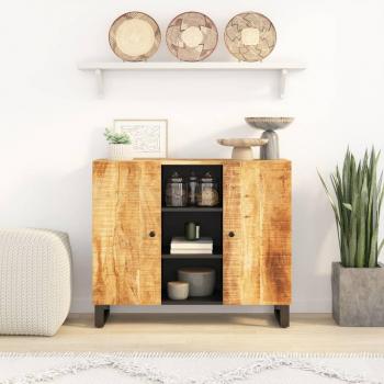 Buffet avec 2 portes 90x33x75 cm bois massif de manguier 352925