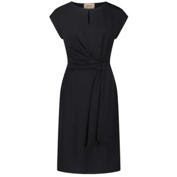 Jerseykleid mit Raffung von Cartoon, Größe 44, schwarz