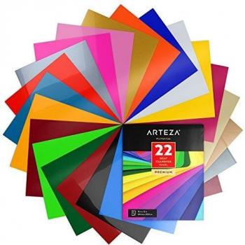 Super Sturdy Arteza Heat Transfer Vinyl – 22 Sheets, 10x12