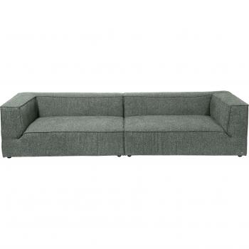 Tom Tailor Home Big Cube – Doppelbreiten‑Sofa mit optionaler Sitzverstellung (129 cm tief, Stoff Chenille TSE)