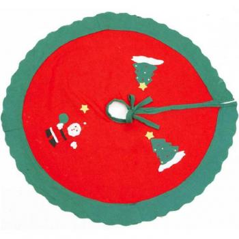 Non-Woven Red Tree Skirt for Christmas