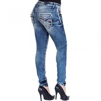 CIPO & BAXX Slim-fit Damenjeans Gr. 31 Länge 34