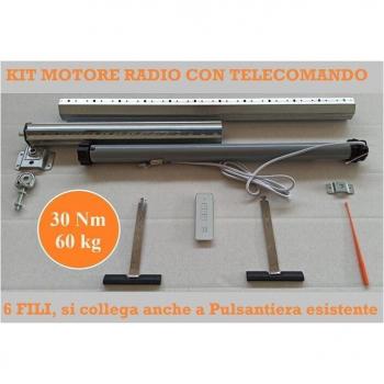 Motore Automatico Tapparelle 40 Kg/20 Nm – Sistema Telecomando + Rullo 80-115 cm