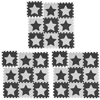 Kids‑Puzzle Star‑Matte RelaxDays 27x20 cm – Grau/Weiß