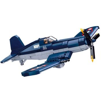 Avion WWII Chasseur F4U – 550 Pièces Emboitables