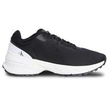 Calvin Klein Jeans Hike Runner Sneaker – Tech Knit, Schwarz (Size 7)