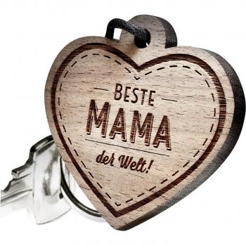 Personalisiertes Nussbaum-Holzgeschenk: Beste Mama des Jahres