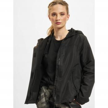 Brandit Frauen Windbreaker Jacke Frontzip Schwarz