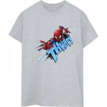 Mujer Bláqueo Spider‑Man Thump Cotton Boyfriend Camiseta
