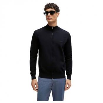 Maglione BOSS Palano Con Zip Blu Scuro XL