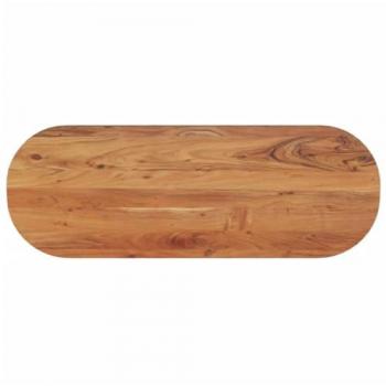 Oval Solid Acacia Table Top 110x40x2.5 cm