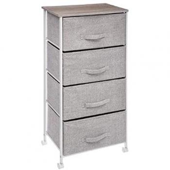 Meuble de rangement élégant 4 tiroirs gris clair