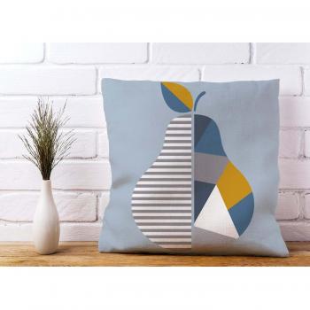 Designer Blue Giraffe Face Print 16×24