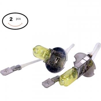 Ampoules Parking H3 12V 55W 3000K – Ensemble de 2 avec effet brouillard jaune doré