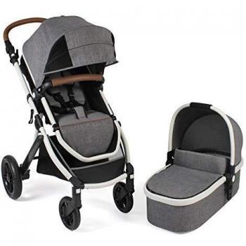 CHIC4BABY Kombi-Kinderwagen »Torre, Melange Grau«, 15 kg