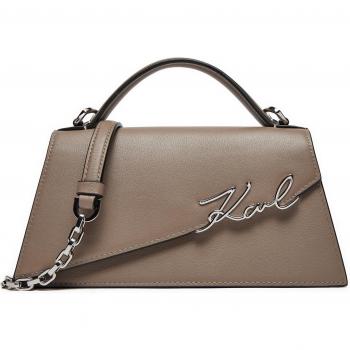 Sac Bandoulière K Signature Taupe Karl Lagerfeld