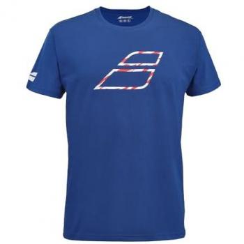 Babolat Herren T-Shirt Big Flag Exercise in Blau, XL