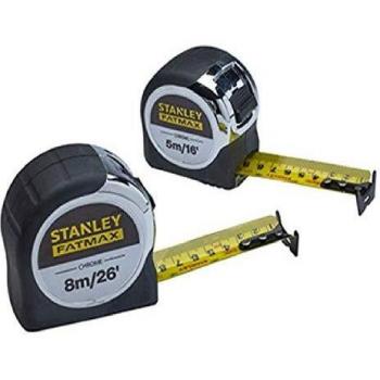 Stanley 2 Piece Fat Max Chrome Tape Set
