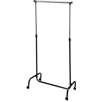 Appendiabiti con ruote Mondex Metallo 118 x 45 x 79 cm, regolabile da 118 a 180 cm, finitura cromo