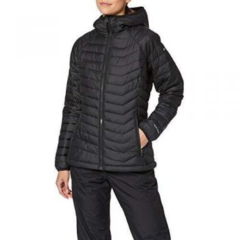 Columbia Chaqueta para Mujer, Powder Lite Hooded, Talla L, Negro