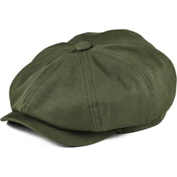 BOTVELA White Twill Newsboy Cap