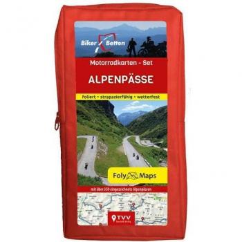 Motorradkarten-Set Alpenpässe: 350 eingezeichnete Alpenpässe 1:250 000
