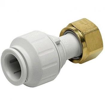 JG Speedfit 15 mm/½″ White Straight Push‑Fit Connector (Set of 5)