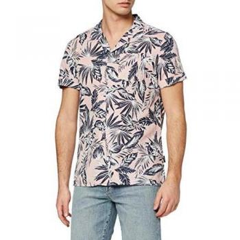 Superdry Camisa Edit Cabana S/s, Rosa (Pink Palm Vvc), L