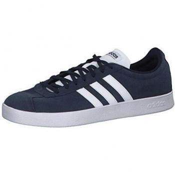 Adidas VL Court 2.0 Shoes Men's Navy/White Size 8.5