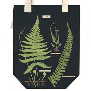 Cavallini Papers & Co. Ferns Tote Bag, Green