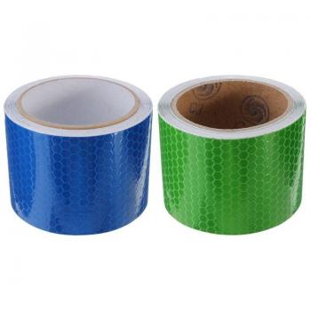 2 Pcs 5 Cm x 3 Meter Hazard Tape, Blue & Green
