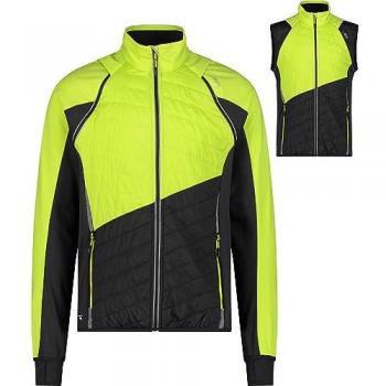 Giacca CMP Softshell Leggera con Maniche Staccabili Colore Acido Taglia 48