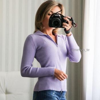 GIGOGOU Women's Long Sleeve V Neck Short Cardigan Sweater with Double Zipper