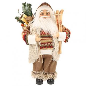 Weihnachtsmann in Creme, 45,5 cm hoch