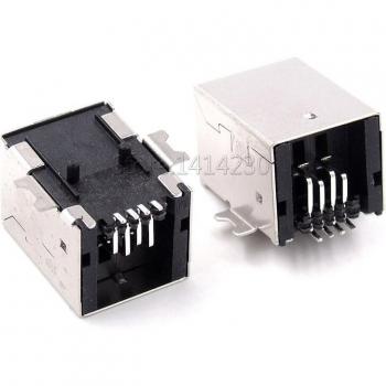 Conector SMD USB-B hembra 180 grados, 1 unidad