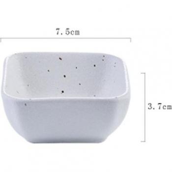 Ceramic Two-Pane Sushi Seasoning Plate – Small Dipping Dish