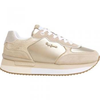 Baskets Pepe Jeans Rusper Shine Femmes Marron Doré 38