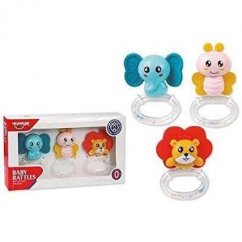 Sonajero Multicolor Animales 10Cm