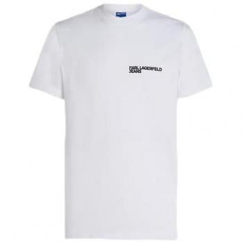 Karl Lagerfeld T‑shirt 39277 bianco con logo