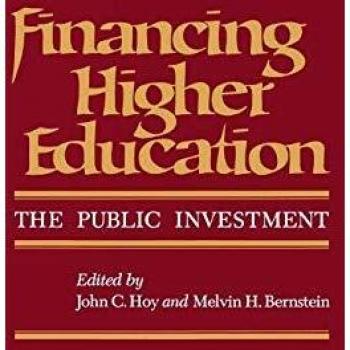 Financing Higher Education: The Public Investment