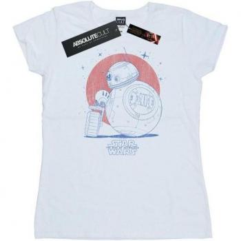 T-shirt donna Star Wars The Rise of Skywalker con design BB-8 e D-O