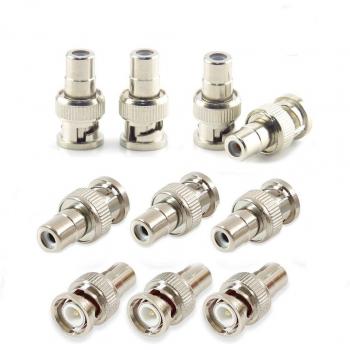 Adaptador de Conector BNC Macho a RCA Hembra