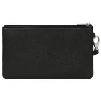 Pochette Cuir Hexagona Noir