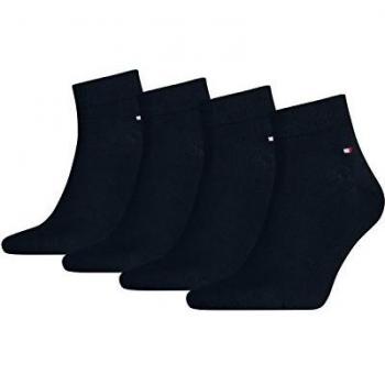 Tommy Hilfiger Men's Quarter Ankle Socks, Dark Navy, Size 39 (Pack of 2)
