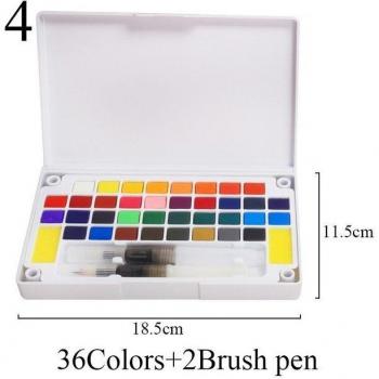 36 Colors Solid Watercolor Paint Set