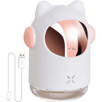 USB Cartoon Humidifier 300ml Adjustable with Colorful Light 2W