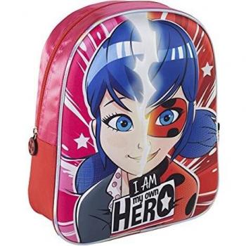 Mochila Escolar Lady Bug Rosa