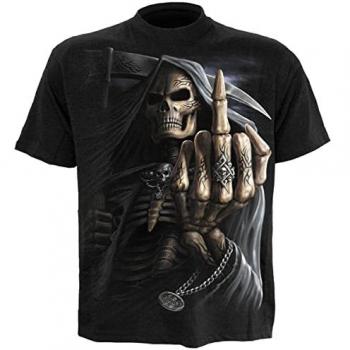 T-Shirt Nero Uomo Spiral