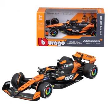 Bburago F1 McLaren MCL38 Oscar Piastri 1/43 Miniature Racing Car – Orange Edition