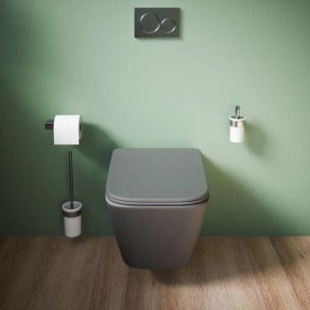 WC Parama Modèle Kyoto sans rebord gris mat